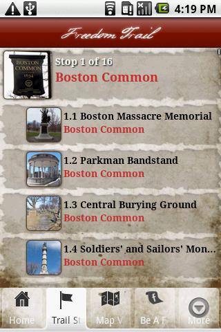 Tour Boston’s Freedom Trail Android Travel
