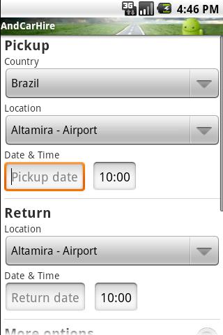 AndCarHire Android Travel