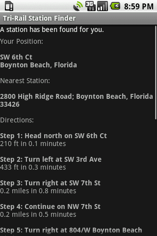 Tri-Rail Station Finder