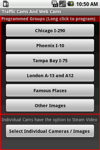 Traffic Cams / Web Images 1.5 Android Travel