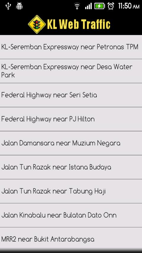 KL Web Traffic Android Travel