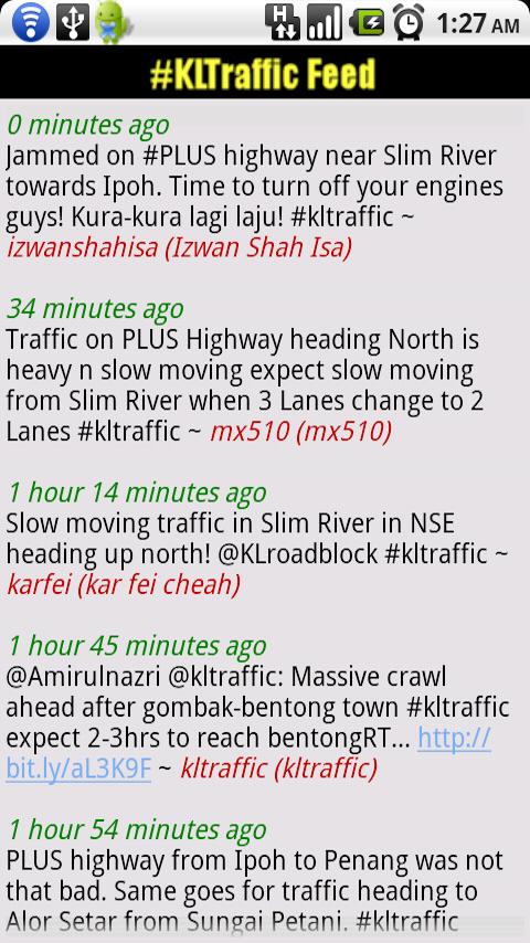 KL Web Traffic Android Travel