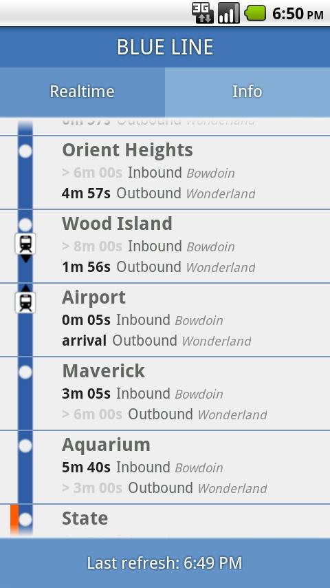 Blue Line MBTA Boston Subway Android Travel