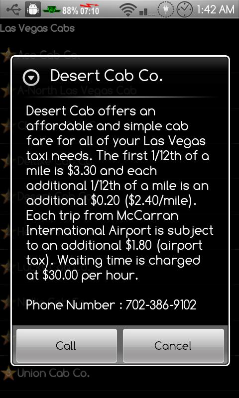 EzTaxi Las Vegas Android Travel & Local