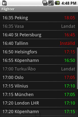 Flygtider Android Travel