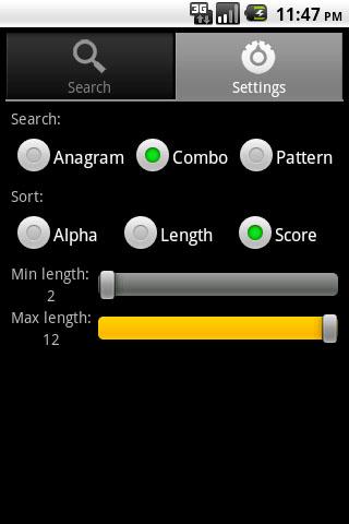 Unscrambler Beta Android Reference