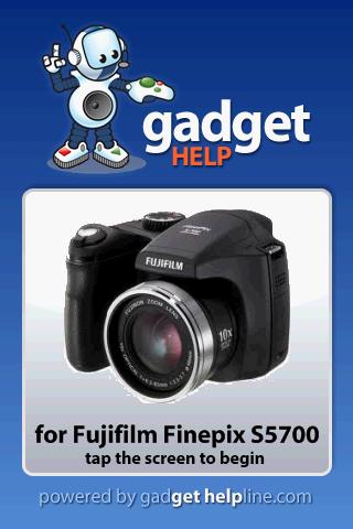 Fuji Finepix S5700-Gadget Help