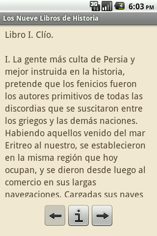 Los Nueve Libros de Historia Android Reference