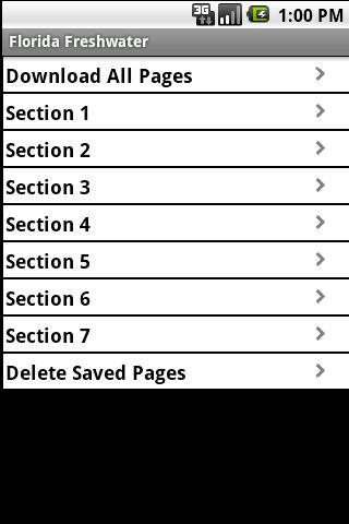 Florida Freshwater Fishing Android Reference
