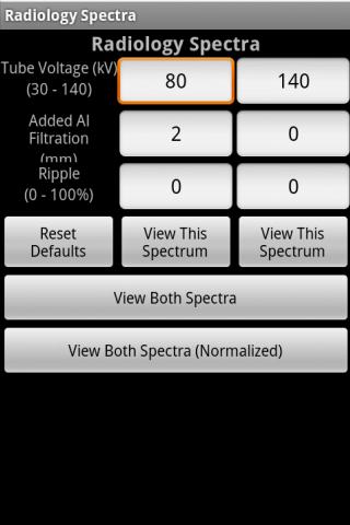 Radiology Spectra Android Reference