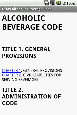 Texas Alcoholic Beverage Code