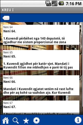Constitution of Albania Android Reference