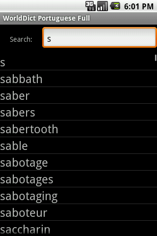 WorldDict Portuguese Full Android Reference