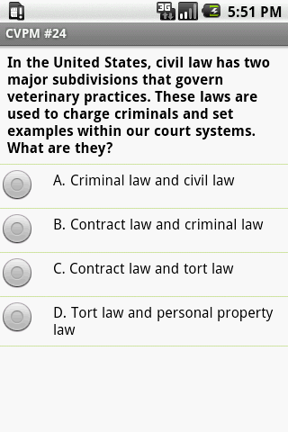 CVPM Veterinary Exam Prep Android Reference