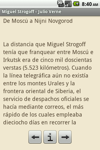 Miguel Strogoff – Julio Verne Android Reference