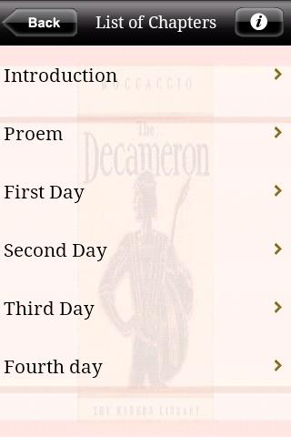 The Decameron, Vol. 1 Android Reference