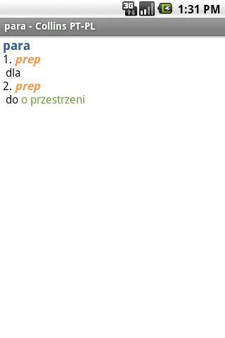 Polish<>Portuguese Mini Gem Android Reference