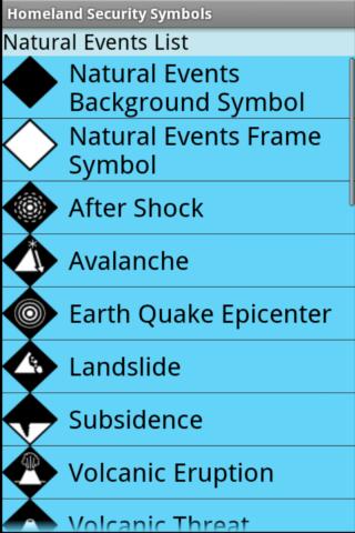 Homeland Security Symbology Android Reference