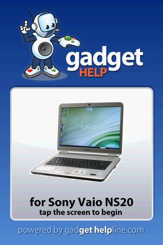 Sony Vaio NS20  Gadget Help