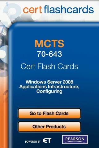 MCTS 70-643 Cert Flash Cards