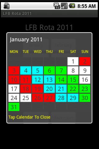 LFB Rota 2011 Android Reference