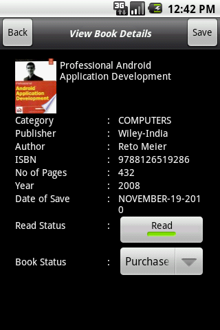 My Books Android Reference