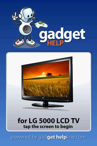LG 5000 LCD TV – Gadget Help Android Reference