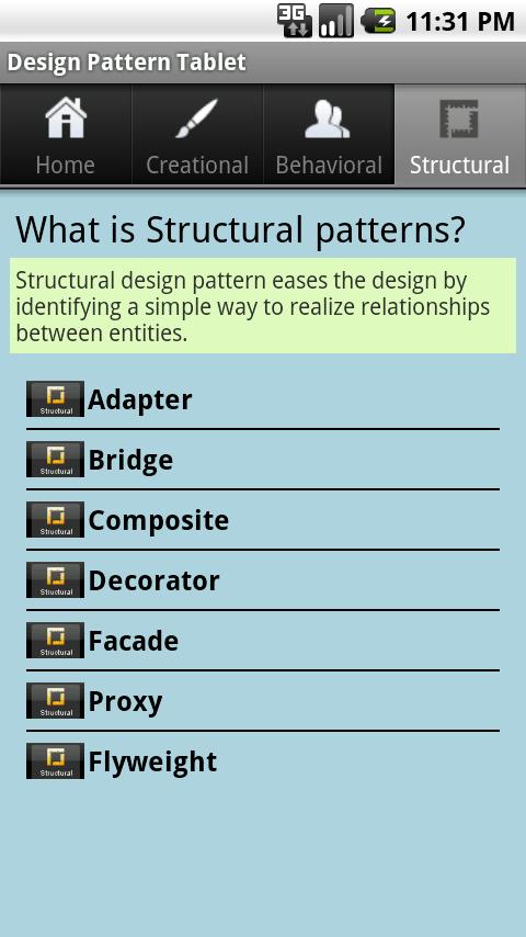 Design Pattern Tablet