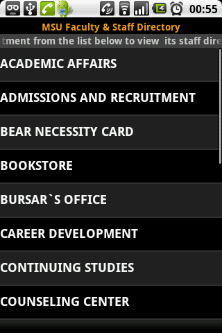 MSU Telephone Directory