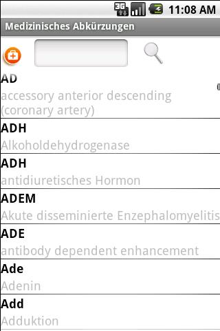 Medizinische Abkürzungen Android Reference
