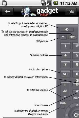 Toshiba 42AV635DB Gadget Help Android Reference