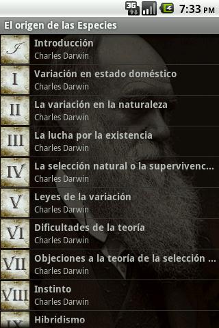 El Origen de las Especies Android Reference