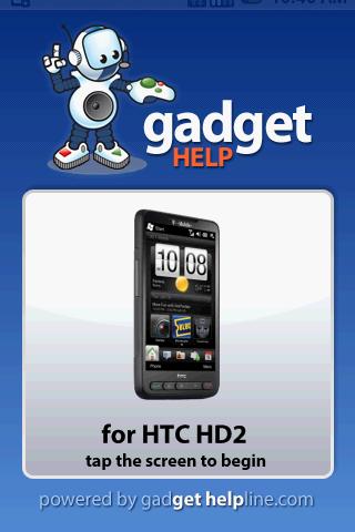 HTC HD2 Gadget Help Android Reference