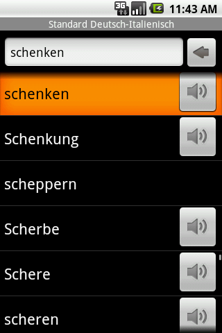 Standard Italienisch Android Reference