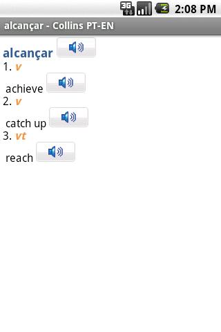 English<>Portuguese Mini Android Reference