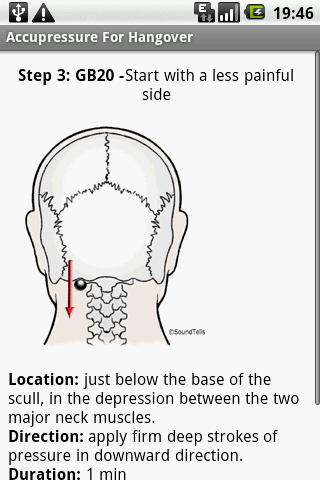 Acupressure Guide on Hangovers Android Reference