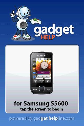 Samsung S5600  Gadget Help