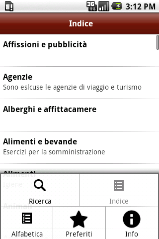 Prontuario di polizia Android Reference