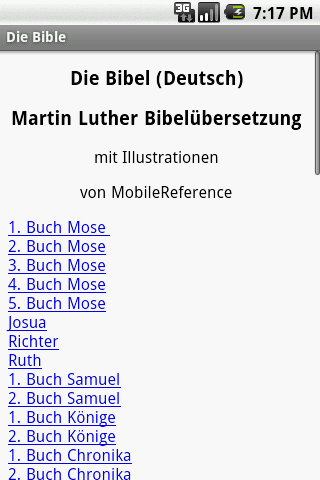 Die Bibel (Martin Luther vers) Android Books & Reference
