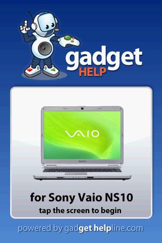 Sony Vaio NS10 Gadget Help Android Reference