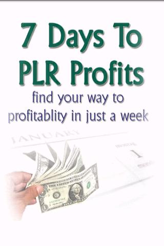7 Days To PLR Profits Android Reference