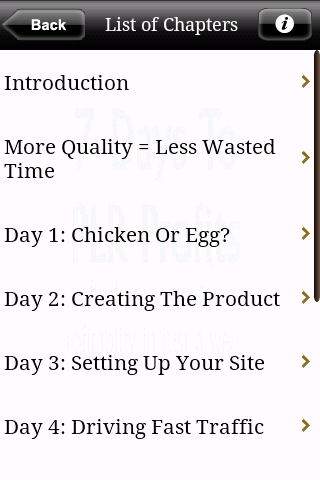 7 Days To PLR Profits Android Reference