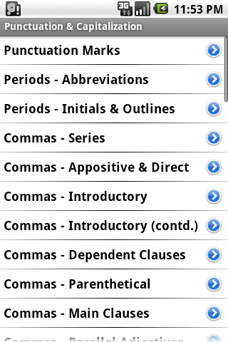 Punctuation & Capitalization Android Books & Reference