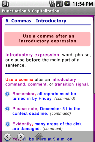 Punctuation & Capitalization Android Books & Reference