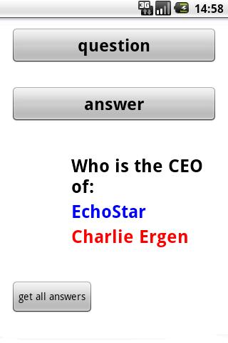 CEO Quiz Android Reference