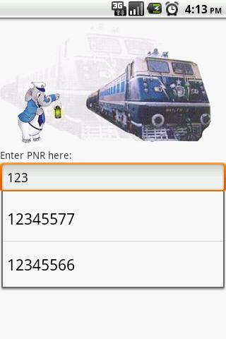 Indian Rail PNR status enquiry Android Travel