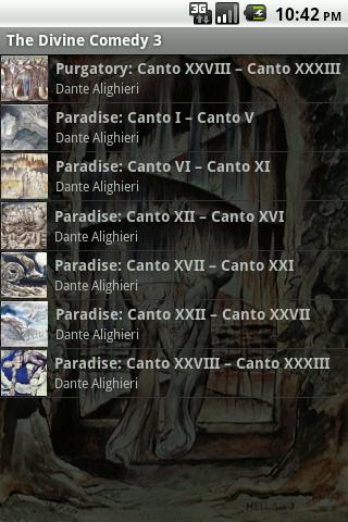 The Divine Comedy – Part 3 Android Reference