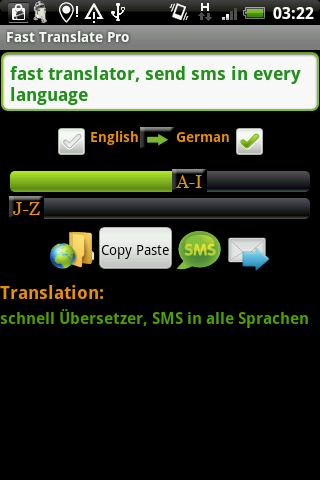 Fast Translate Pro Android Reference