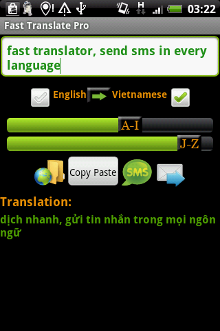Fast Translate Pro Android Reference