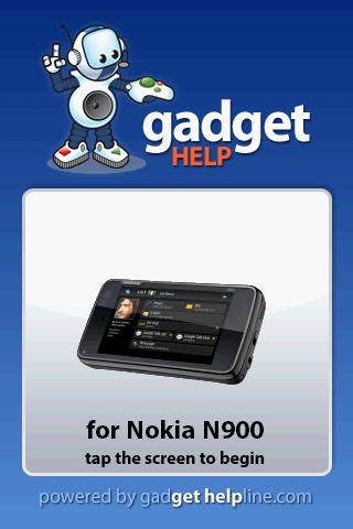 Nokia N900 Gadget Help Android Reference